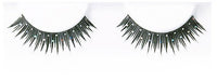 Synthetic Hair False Lashes - Decorated White Stones