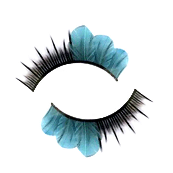 Synthetic Hair False Lashes - Turquoise Sky