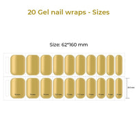 Semi Cured Gel Nail Wraps - Solid Colours (select option)