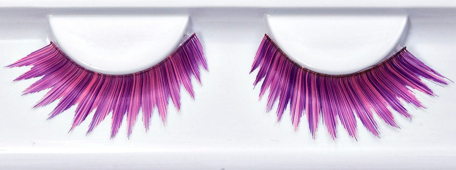 Synthetic Hair False Lashes - Purple and Black