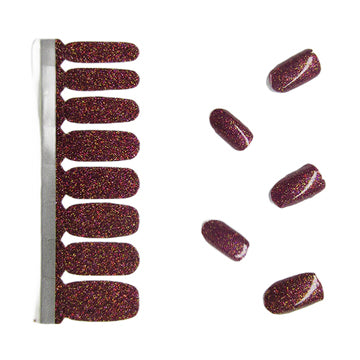 Glitter Nail Polish Stickers - Mona Lisa