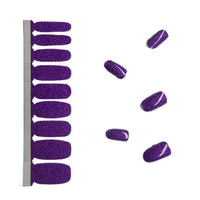 Glitter Nail Polish Stickers - Purple Rain