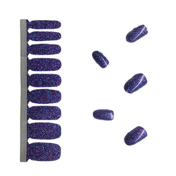 Glitter Nail Polish Stickers - Viola