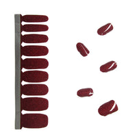 Glitter Nail Polish Stickers - Ripe Plum