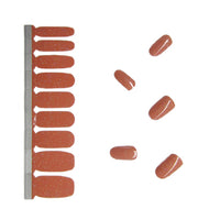 Glitter Nail Polish Stickers - French Rose