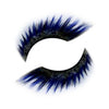 Synthetic Hair False Lashes - Blue with Glitter
