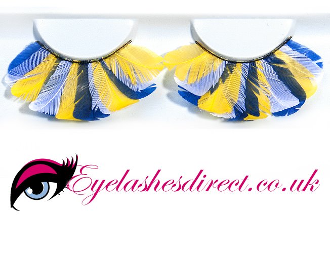 Fabrique False Lashes - Tri-Colour Feathers