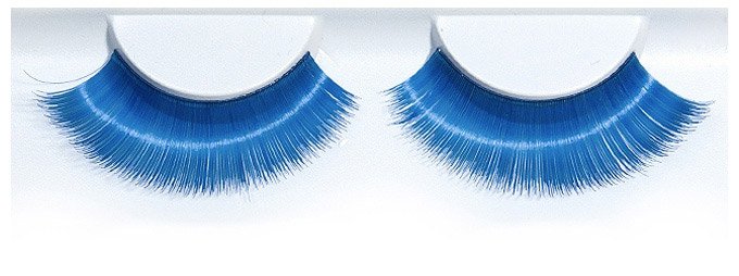 Synthetic Hair False Lashes - Short Royal Blue