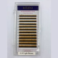 Eyebrow Extensions - Premium Faux Mink - Light Brown - 12 Lines