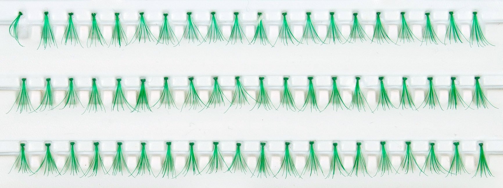 Individual Flare False Lashes - Short 10.5mm (Green)
