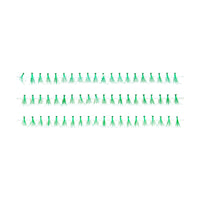 Individual Flare False Lashes - Short 10.5mm (Green)