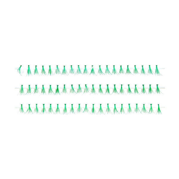 Individual Flare False Lashes - Short 10.5mm (Green)