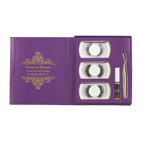 3D Luxury Faux Mink Lash Kit - Purple Box