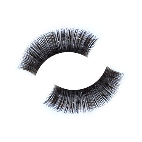 Synthetic Hair False Lashes - Glitter