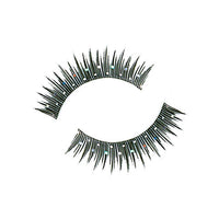 Synthetic Hair False Lashes - Decorated White Stones