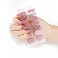 Semi Cured Gel Nail Wraps - Rose