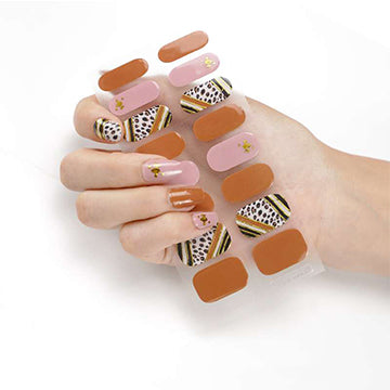 Semi Cured Gel Nail Wraps - Cosy Evening