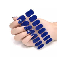 Semi Cured Gel Nail Wraps - Dark Blue
