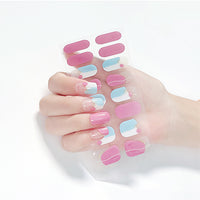 Semi Cured Gel Nail Wraps - Bubblegum