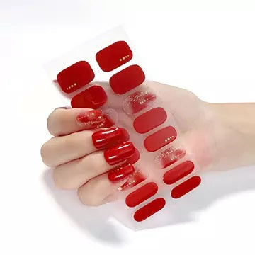 Semi Cured Gel Nail Wraps - Date Night