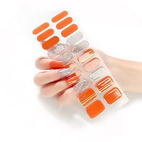 Semi Cured Gel Nail Wraps - Pumpkin