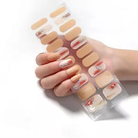 Semi Cured Gel Nail Wraps - Summer Evening