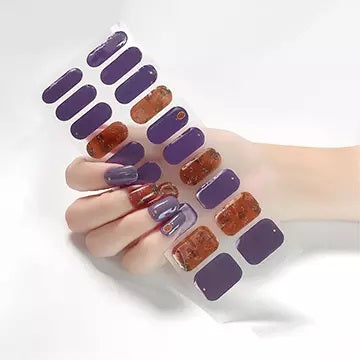 Semi Cured Gel Nail Wraps - Vintage Look