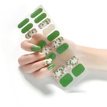 Semi Cured Gel Nail Wraps - Army Print