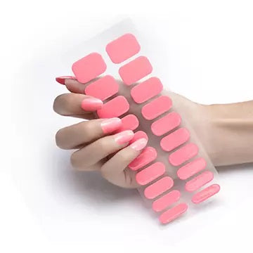 Semi Cured Gel Nail Wraps - Cotton Candy