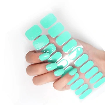 Semi Cured Gel Nail Wraps - Peppermint