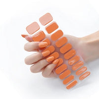 Semi Cured Gel Nail Wraps - California Poppy