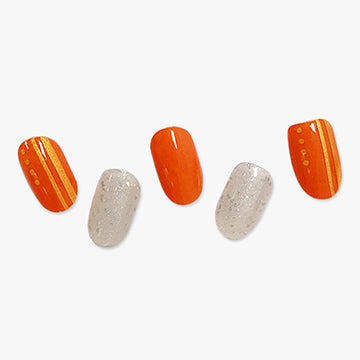 Semi Cured Gel Nail Wraps - Pumpkin