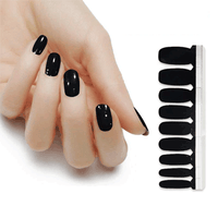 Nail Polish Stickers - Jet Black Sky