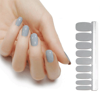 Nail Polish Stickers - Grey Skies