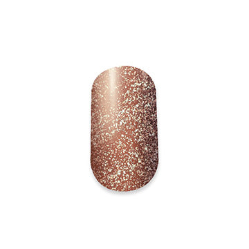 Glitter Nail Polish Stickers - Dark Caramel