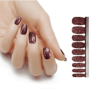 Glitter Nail Polish Stickers - Mona Lisa