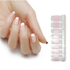 French Tips Nail Polish Stickers - Baby Pink