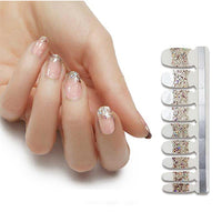 French Tips Nail Polish Stickers - Evening Ball