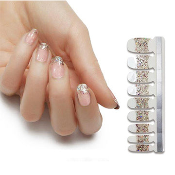 French Tips Nail Polish Stickers - Evening Ball