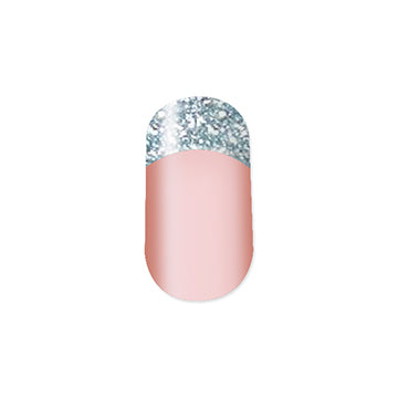 French Tips Nail Polish Stickers - Disco Ball