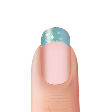 French Tips Nail Polish Stickers - Disco Lights