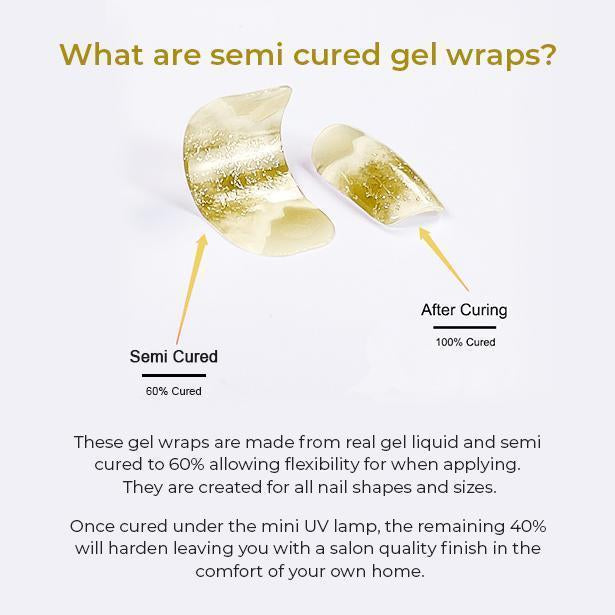 Semi Cured Gel Nail Wraps - Warm Summer