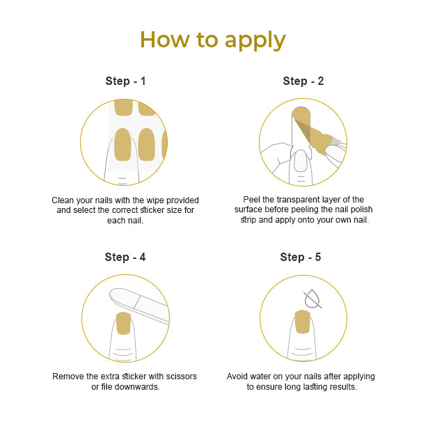 Nail Polish Stickers - Simply Natural