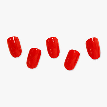 Semi Cured Gel Nail Wraps - Bright Red