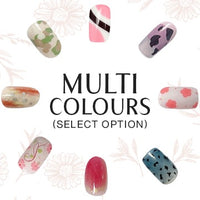 Semi Cured Gel Nail Wraps - Multi Colour (select option)