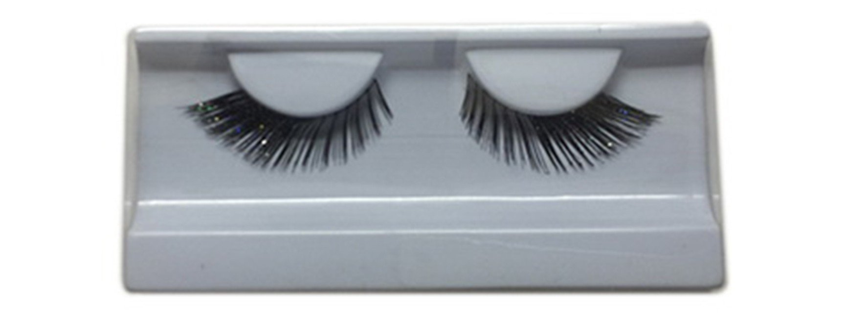 Synthetic Hair False Lashes - Medium Thickness with Glitter