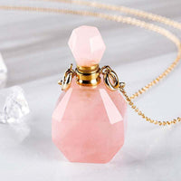 Rose Quartz Essential Oil & Perfume Bottle Pendant 2ml