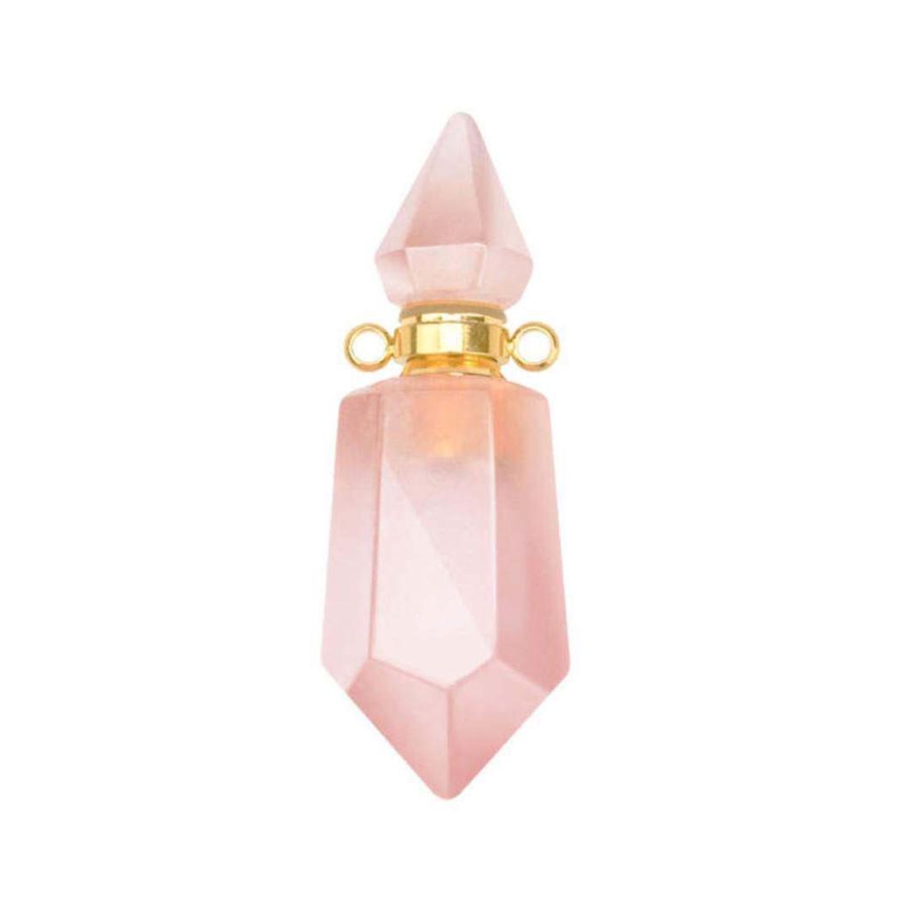 Rose Quartz Essential Oil & Perfume Bottle Pendant 2ml